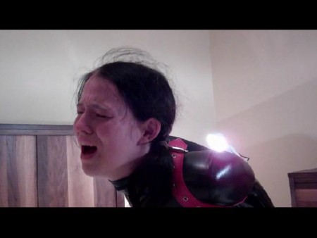 D K Bondage - New Lady Kami Suffers The Rubber Single Glove Armbinder D K Bondage - New Lady Kami Suffers The Rubber Single Glove Armbinder