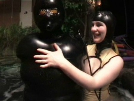 Alice In BondageLand - FemDom Fetish Movies - Sack Blowjob Inflatable Latex Rubber Ducky Hot Tub Pt 4 Alice In BondageLand - FemDom Fetish Movies - Sack Blowjob Inflatable Latex Rubber Ducky Hot Tub Pt 4