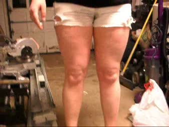 Natalees Wetting Clips - Peeing My Tight White Shorts And Black Heels