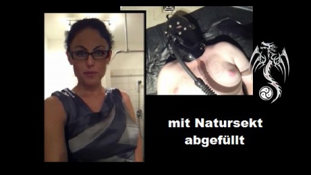 Mit Natursekt Abgefuellt  Filled With Pissing - As much as I leave to pee, I could not resist and wanted to let me once again fill with really delicious champagne. But this time, I was *****-fed mask pulled over and mistress blackdiamoond just used me. It was just horny, but it you look at it for yourself ...