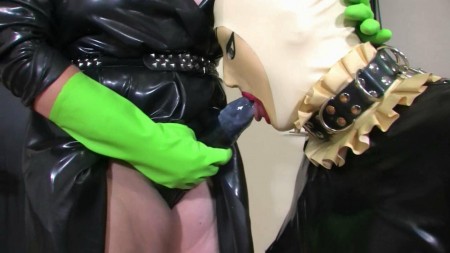 Rubber Leila Media - Swallow Cum Latex Cock Maid Part 2 Of 4