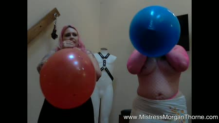 Ms Morgan Thornes Domination & Fetish Clips - Four Foot Balloon Race 720 Mp4
