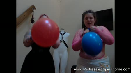 Ms Morgan Thornes Domination & Fetish Clips - Four Foot Balloon Race 720 Mp4